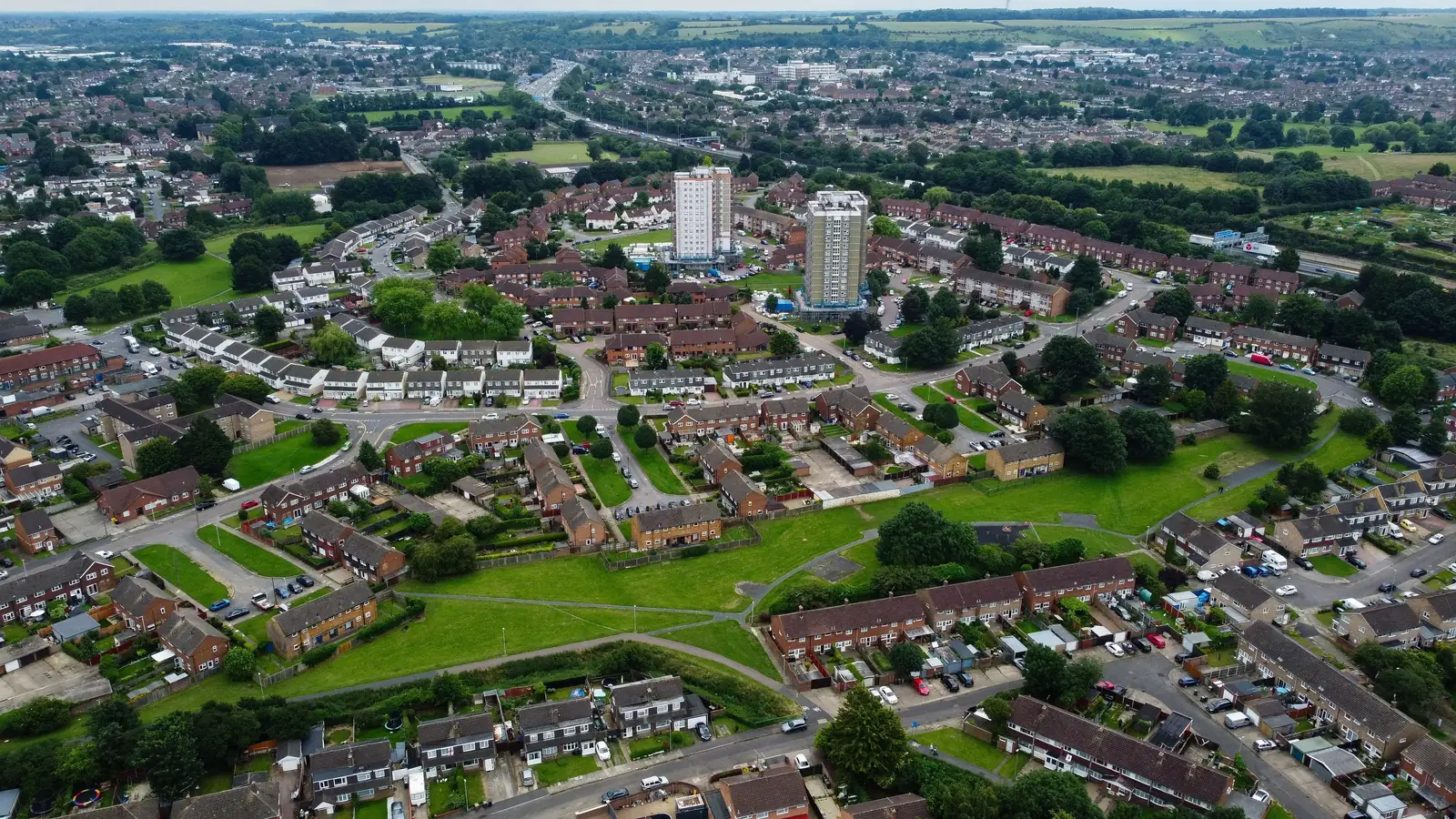 View of High Wycombe, where J Mould carries out demolition