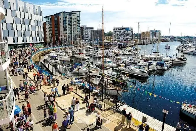 View of Ipswich, where J Mould carries out demolition
