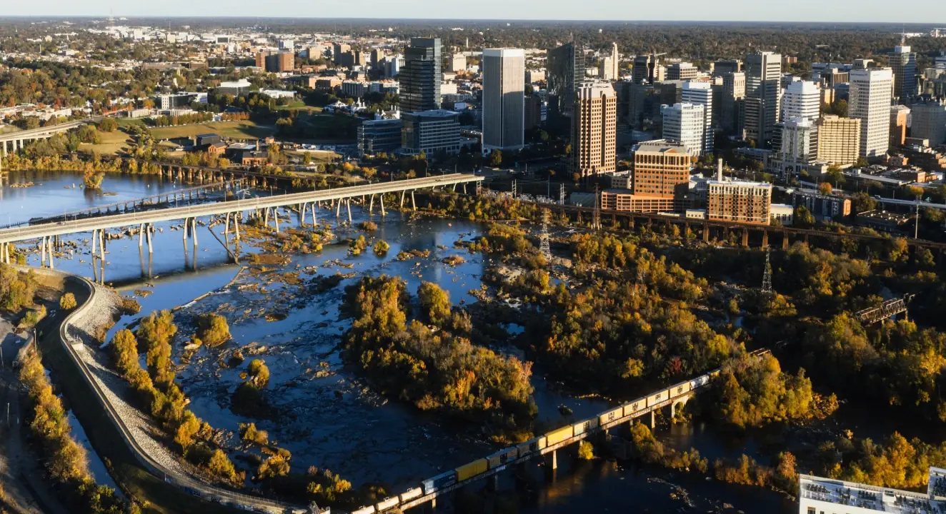 View of Richmond, where J Mould carries out demolition