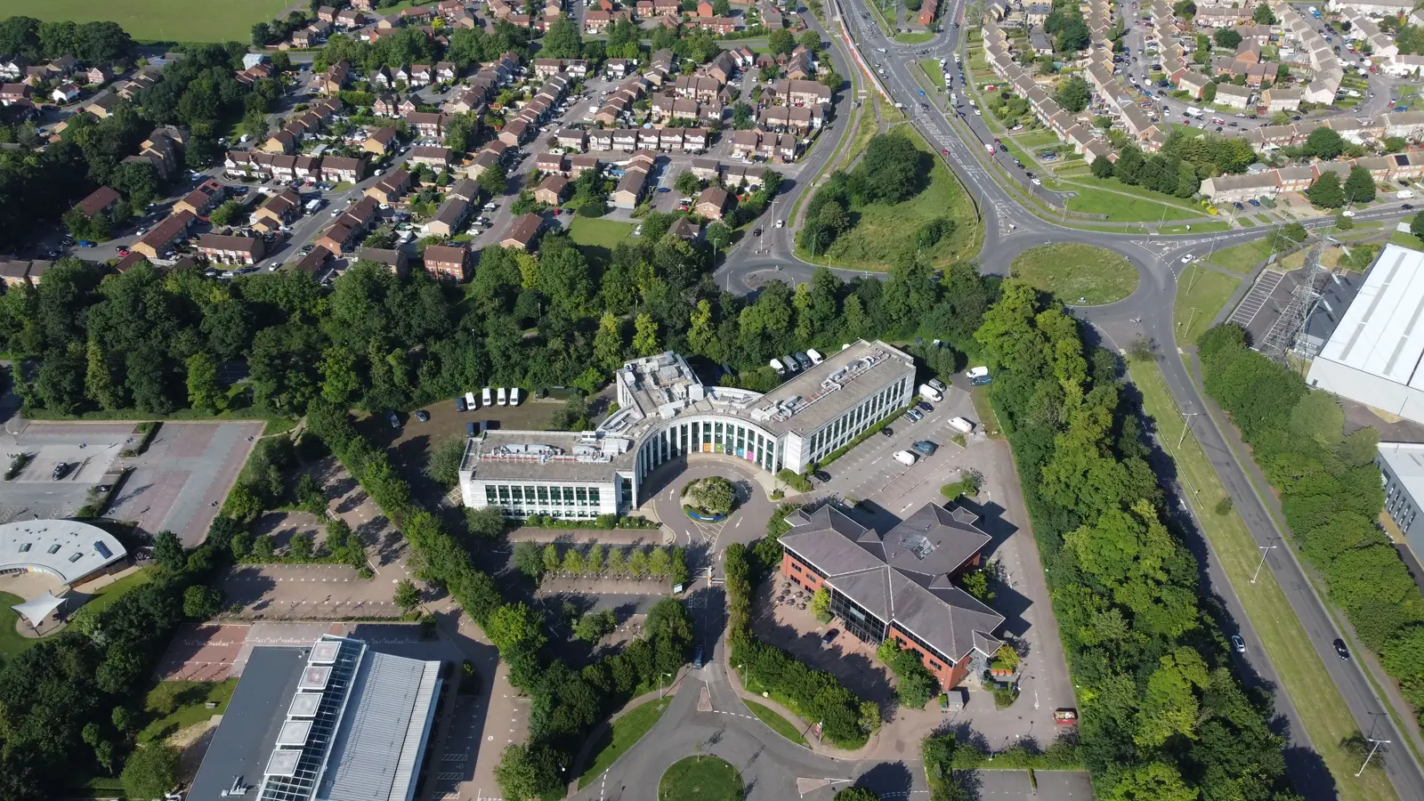 View of Telford, where J Mould carries out demolition